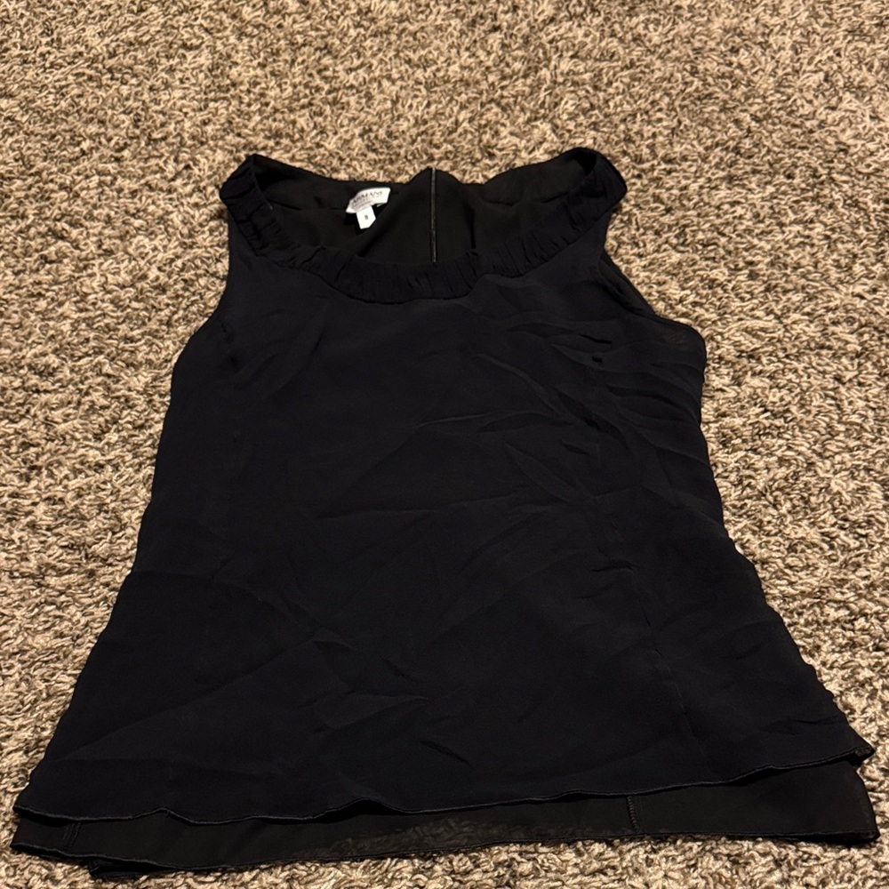 Armani Collezioni Black Tank Top